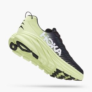 Hoka Neon Green and Black Athletic Shoes